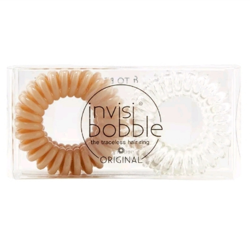 ** Invisibobble Original 6pk Crystal Clear Nude To